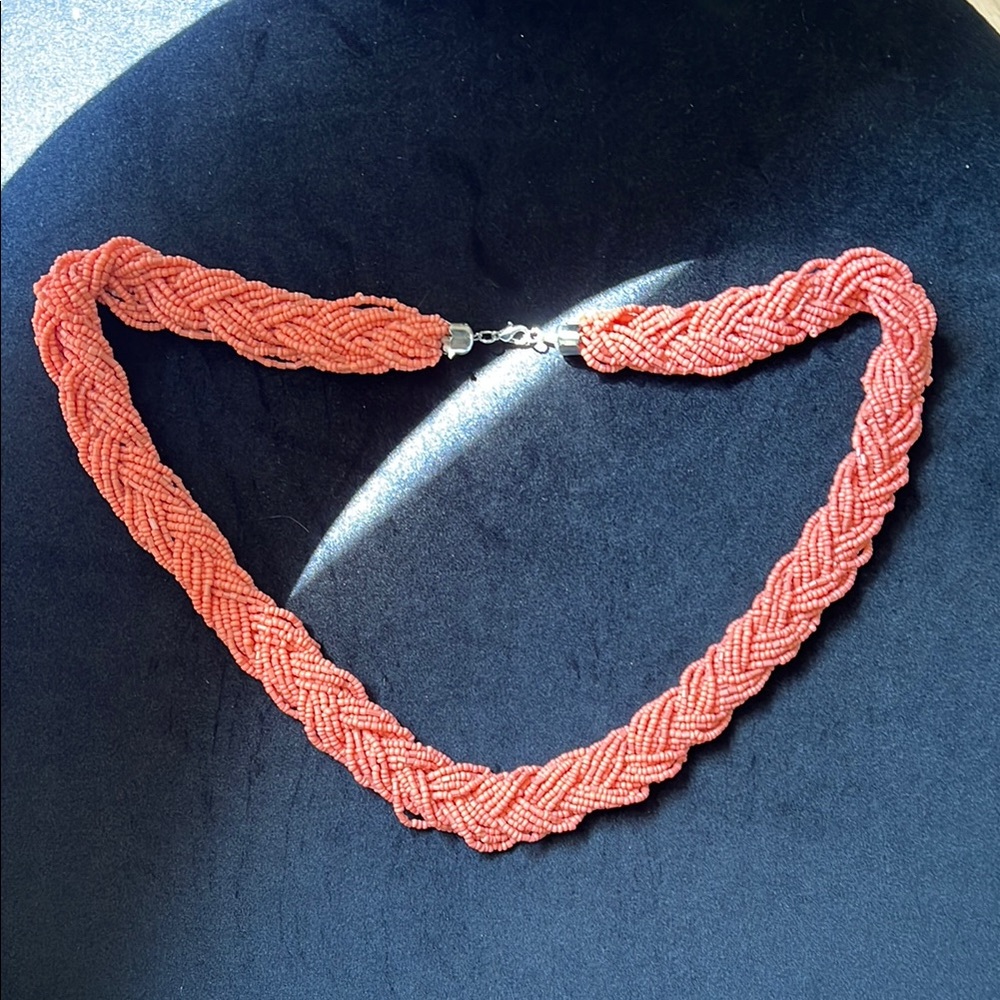Elegant Coral Beaded Necklace